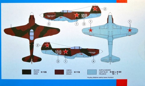 Yakovlev Yak 3, Russian WW2 fighter (1/72 model kit, Smer 0836) - Picture 2 of 2