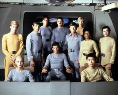Star Trek The Motion Kirk Spock Bones & Whole Cast On Bridge 8x10 ...