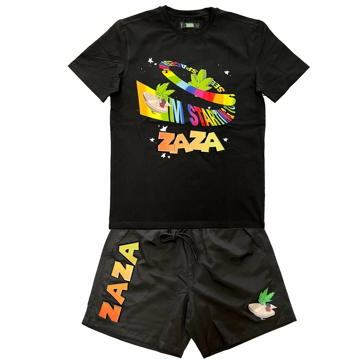 Nylon shorts and t 2024 shirts
