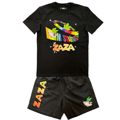 Zaza Men's Kart Life Tee Shorts Matching Outfit Set 420 Festival Weed  Stoned