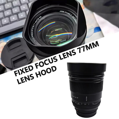 New Bayonet Square Metal Lens Hood with Cap For VILTROX 27mm F1.2 Pro Prime Lens