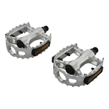 PRO+ BICYCLE PEDALS VP-747 ALLOY IN CHROME COMPATIBLE WITH 9/16 CRANK
