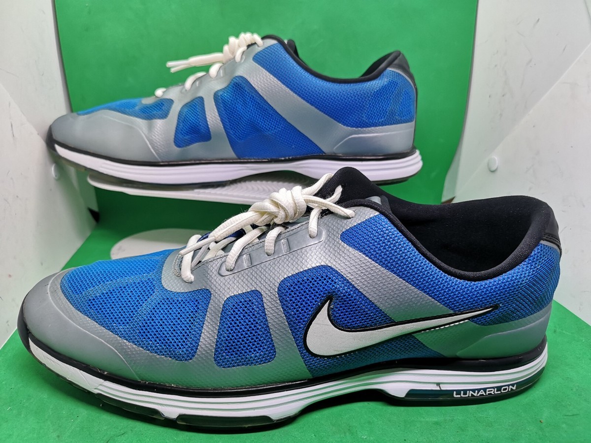 nike lunarlon golf shoes blue
