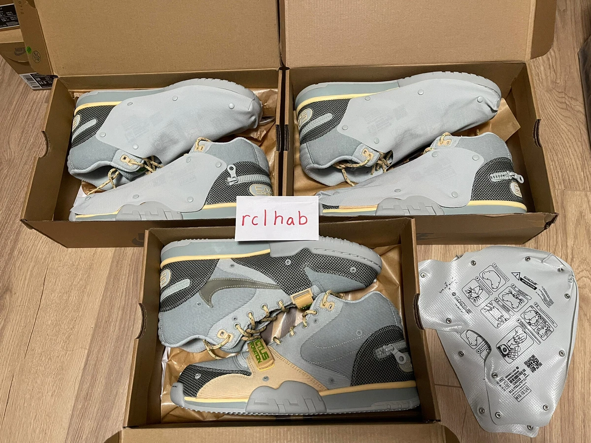 Sz 10 Travis Scott Nike Air Trainer 1 CJ Grey Haze Olive Cactus