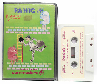 PANIC 64 INTERCEPTOR SOFTWARE COMMODORE 64 C64 GAME USED UK FR1 79766