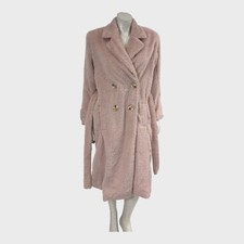 Free People Pink Faux Fur Coat
