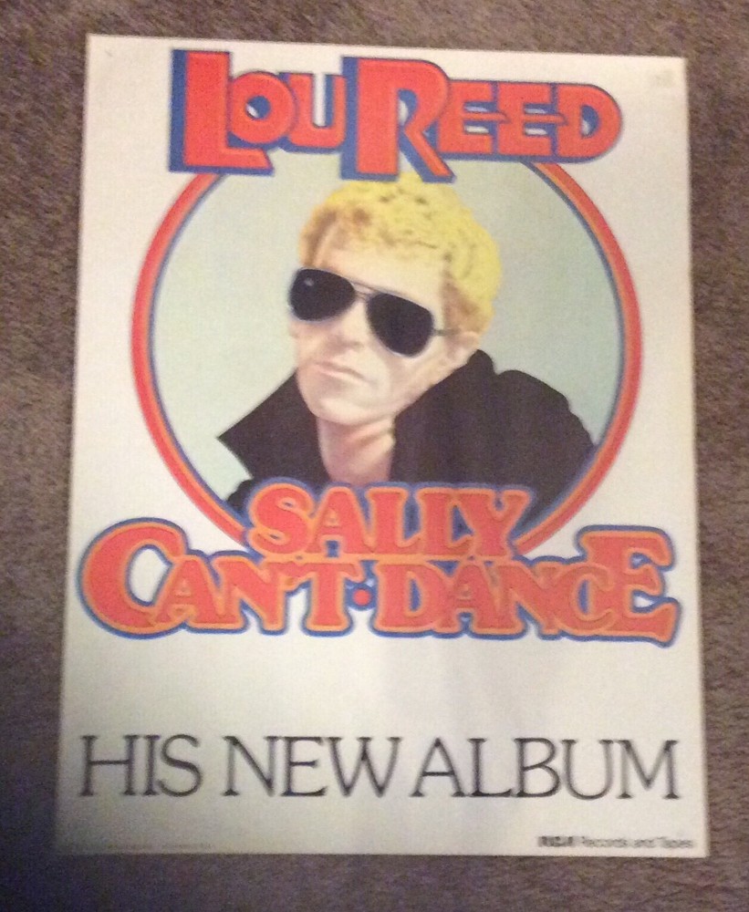 Lou Reed Promo Poster 1974 Sally Can’t Dance  (RCA Records and Tapes)
