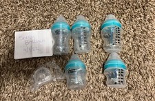 Tommee Tippee Closer to Nature Anti Colic Bottles 9oz x 3 and 5oz x 2