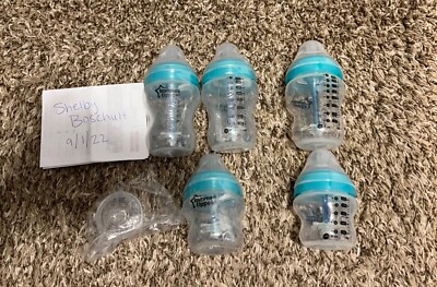 Tommee Tippee Closer to Nature Anti Colic Bottles 9oz x 3 and 5oz x 2
