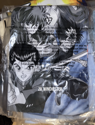 new Hypland Yu Yu Hakusho SHIRT LONG SLEEVE Botan Yusuke SEALED ANIME  series Gun