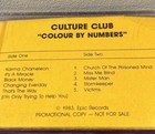 Culture Club Vintage Cassette Tape Promo Colour By Numbers Boy George 1983