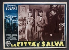 Fotobusta Cinema La citta' e' salva Bogart The Enforcer Noir Lobby Card Movie