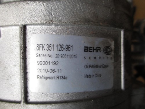8FK351126-961 BEHR HELLA  KLIMAKOMPRESSOR AUDI A4 B5 / PASSAT 3B 2.5TDI