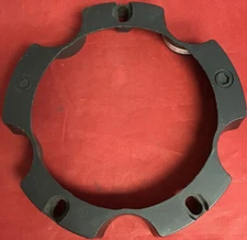 ONE USED HELO WHEELS FLAT BLACK SPACER P/N he835s5139-yb003 13656