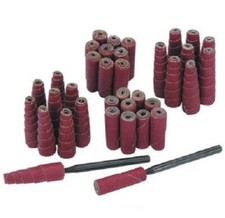 52 Pc Mini Sanding Cone Engine Porting Assortment Kit 80 and 120, Abrasive Tool