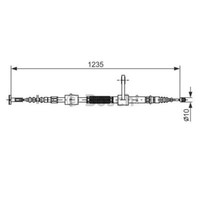 Bosch Handbremsseil Bremsseil Hinten Links Passend FüR Alfa Romeo 147 937
