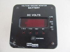 Arga Controls 25-469 Battery Monitor Relay Volts Ground Meter/Alarm