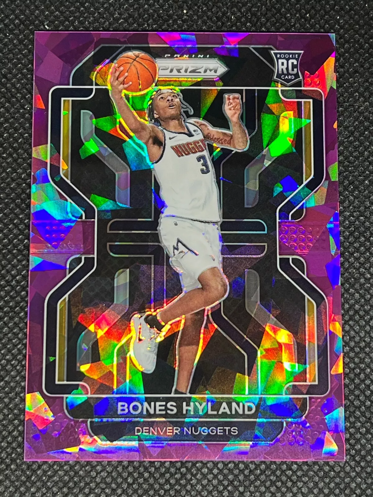 Bones Hyland 2021-22 Prizm Purple Ice Rookie RC 73/149 #302 LA Clippers