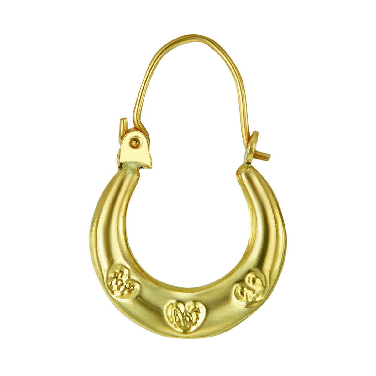 Wellingsale 14k Yellow Gold Diamond Cut Hollow Oval Hoop Earrings (14 X 22mm)