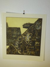 Dean Meeker Polymer Itaglio "Temple at Tlaloc" Signed