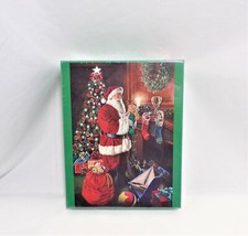 CHRISTMAS PARTY With SANTA Oversized PUZZLE 27" x 39" 1000 Pieces NEW Sealed