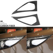 Real Carbon Fiber Front Headlight Side Cover Trim For Kia Sportage R Gl 2011-16 Real Carbon Fiber Front Headlight Side Cover Trim For Kia Sportage R Gl 2011-16