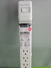 Cyberpower P504UC 5-Outlet, 1 USB-A, 1 USB-C Surge Protector with 4 ft. cord