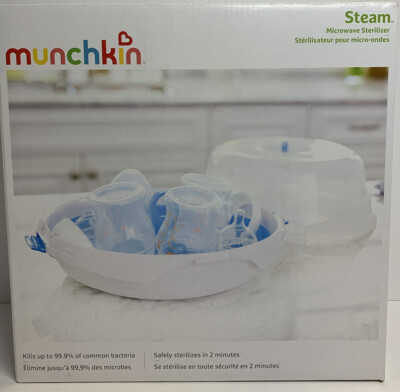 New Munchkin Microwave Steam Guard Bottle Sterilizer (NIB) Factory Sealed