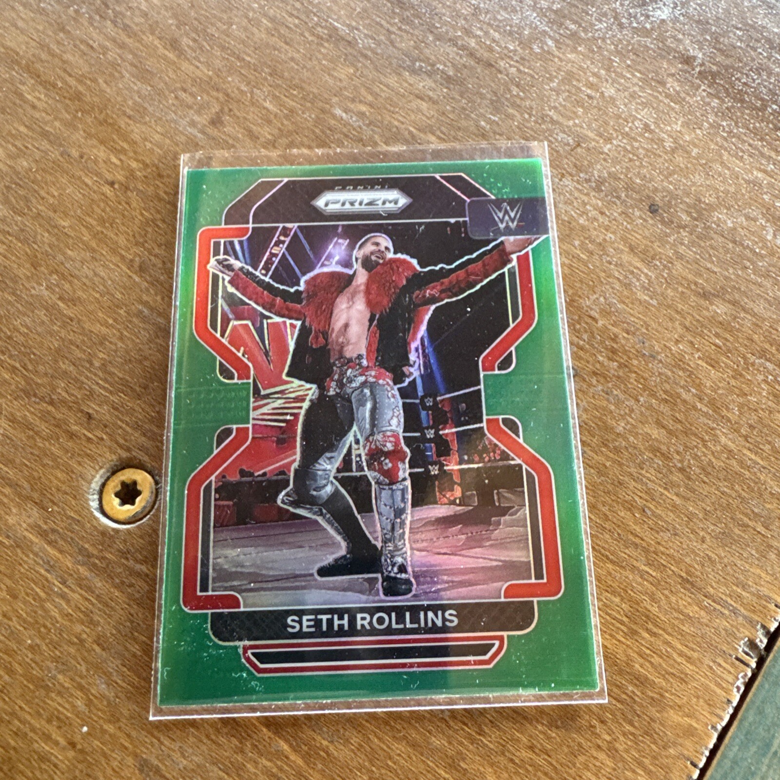 Seth Rollins 2022 Panini Prizm WWE #111 Green Wrestling Card