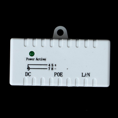 12V - 48V Passive POE injector for IP Camera VoIP Phone Netwrok AP deviceBDHF - Photo 3/12