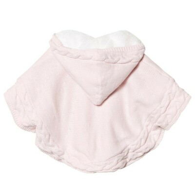 Absorba Poncho Mantella Bambina - Maniche Corte, Lavabile In Lavatrice - Composizione: 42% Cotone, 32% Viscosa, 20% Poliammide, 6% Pelo Di Coniglio