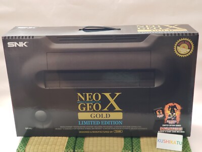 SNK NEO GEO X GOLD Limited Edition Console System New