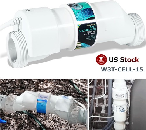 Salt Water Chlorinator System W3T-Cell-15 for In-Ground Pool 40000 Gallons