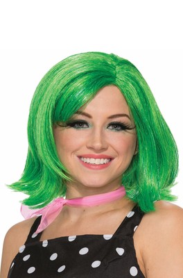 Green Pixie Inside Out Adult Wig