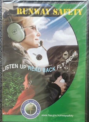 Federal Aviation Admin FAA Runway Safety Listen Up Read Back Fly Right DVD NEW 