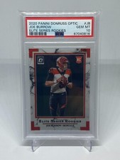 2020 Panini Donruss Optic Joe Burrow Elite Series Rookie PSA Gem Mint 10