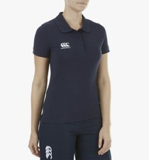 Image of Canterbury Women's Team Dry Polo Navy / White Sizes UK10, UK14 BNWT E633783