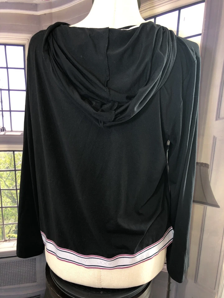 Jockey L Negro NWoT Retro Vibes Sudadera con Capucha Dormir Camisa Precio de venta sugerido por el fabricante $24 Foto 3 de 4