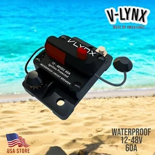 CB60 Shakespeare Comp. Electric Trolling Motor 60Amp Fuse Marine Circuit Breaker