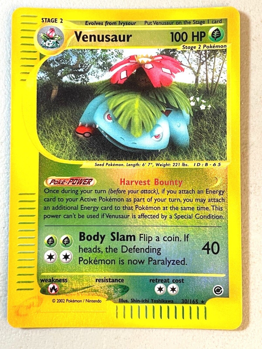 ポケポケ2002専用 Pokemon TCG:2002 Venusaur REVERSE Holo #30/165 Expedition Base Set