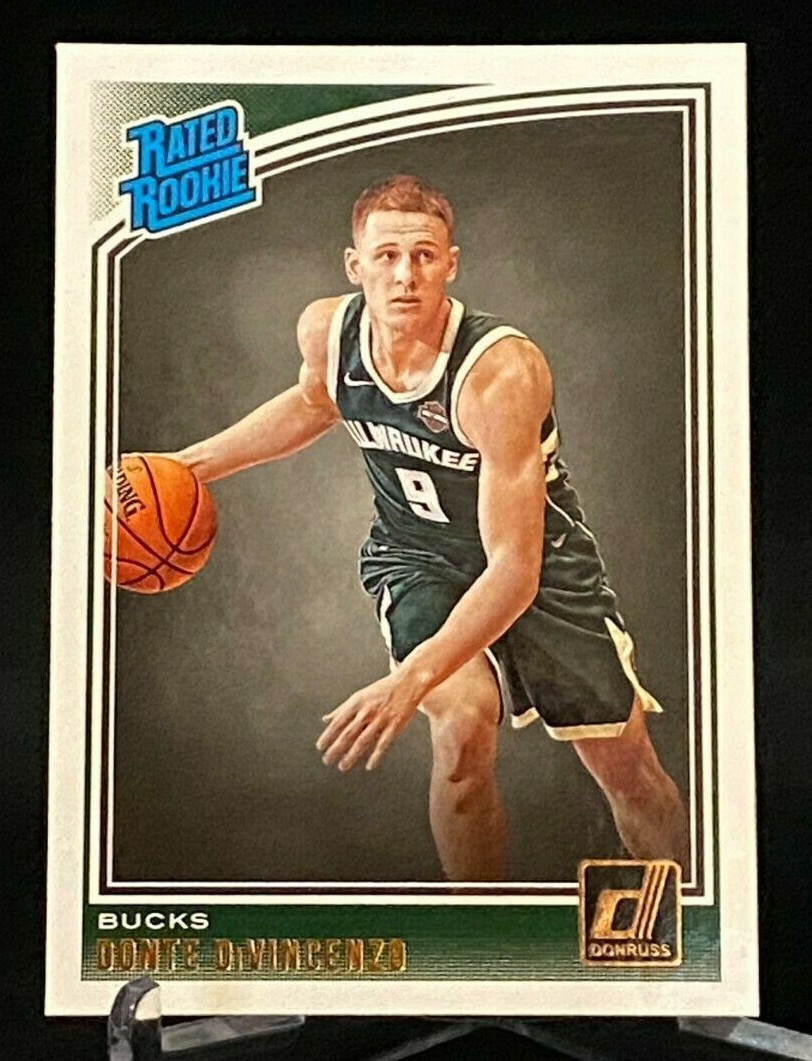 2018-19 Panini Donruss Rated Rookie #164 Donte DiVincenzo Milwaukee Bucks