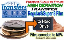 HD Transfer 8mm/Super 8 film to Hard Disk Drive Highest Quality 1080p 