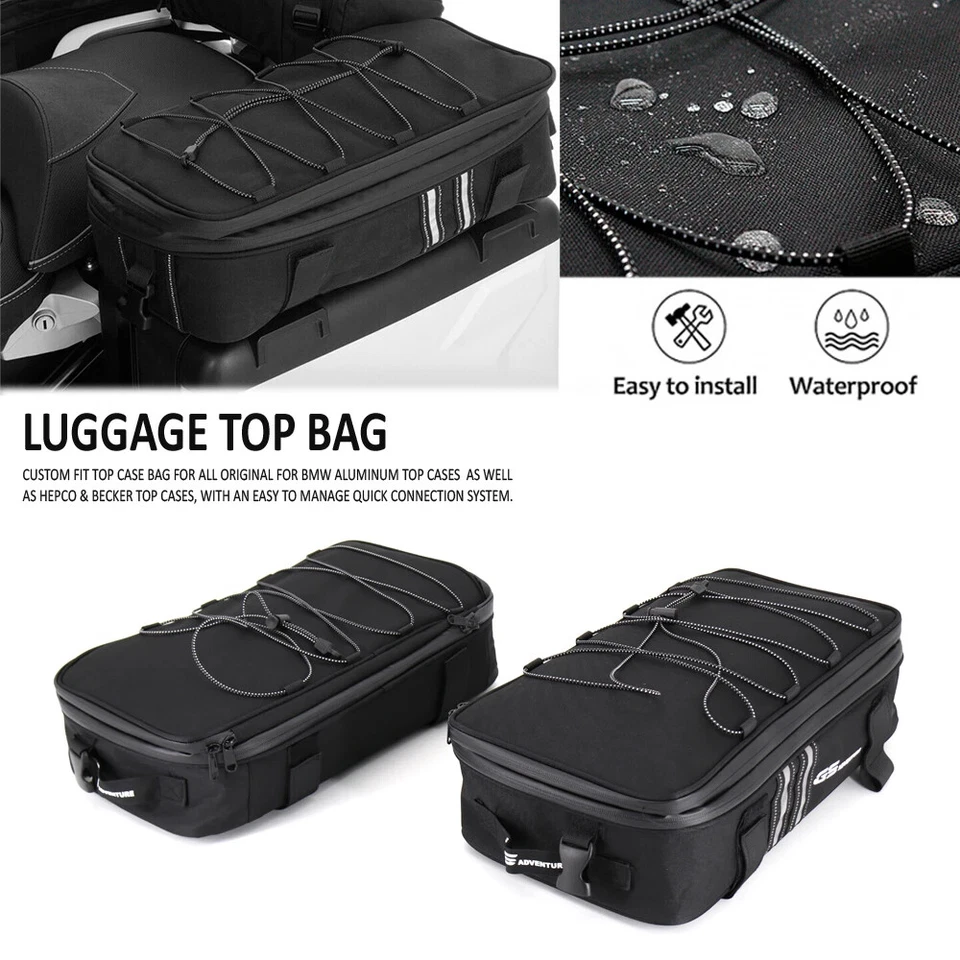 Rear Seat Luggage Bag Tail Box Top Bag FOR BMW R1250GS R1200GS F750GS F850GS - Image 3 of 4