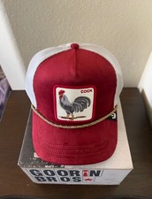 NWT Goorin Bros The Farm Trucker Hat - Garnet Rooster Limited Edition - Cock
