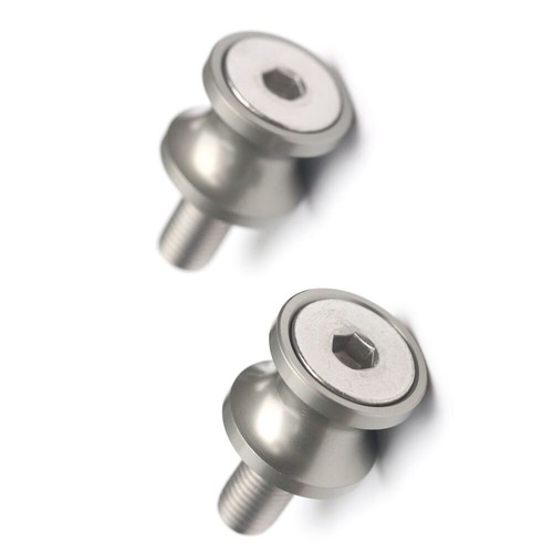 Titanium Motorcycle Racing Swingarm Spools M8 For Street Triple 765 R / RS 18-23 - Picture 3 of 5