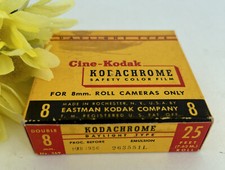 VTG Cine Kodak Kodachrome Movie Film 8mm No. 369 Expired 1956 - New Sealed Box
