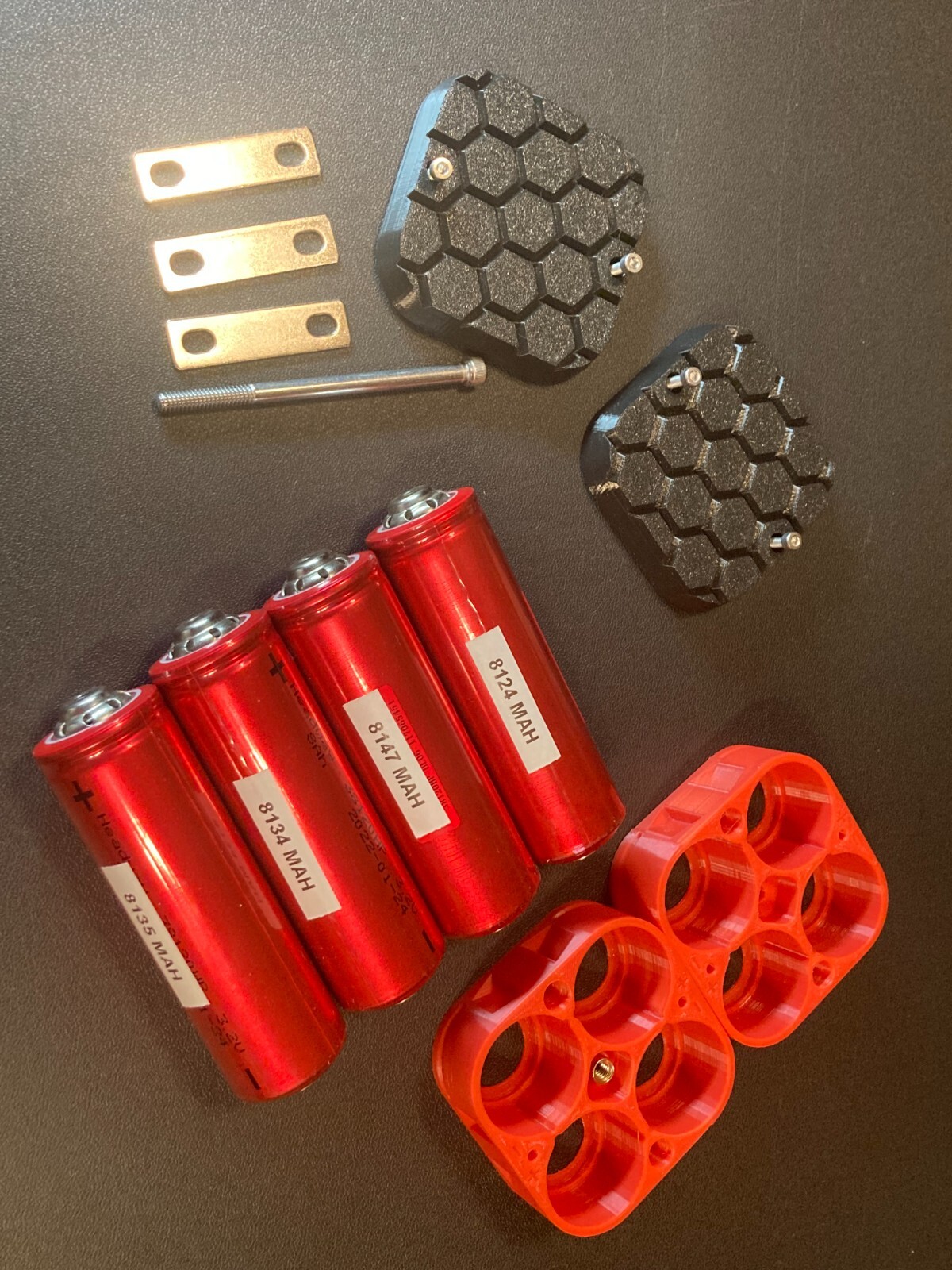 4 PACK HEADWAY 38120 HP 3.2V 8AH LIFEPO4 LITHIUM BATTERIES W/ HARDWARE