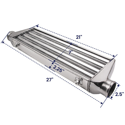 Tubo In Silicone Per Intercooler Turbo 64mm (2.5 Pollici) - Blu Rinforzato Con Fibra Di Vetro, Lunghezza 76mm