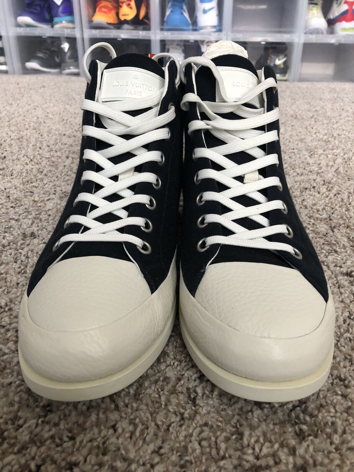 blue and black louis vuitton sneakers