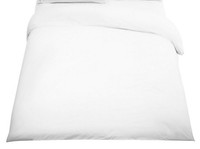 John Lewis 600 Thread Count Cotton Satin Duvet Cover, White Double Rrp £70 John Lewis 600 Thread Count Cotton Satin Duvet Cover, White Double Rrp £70